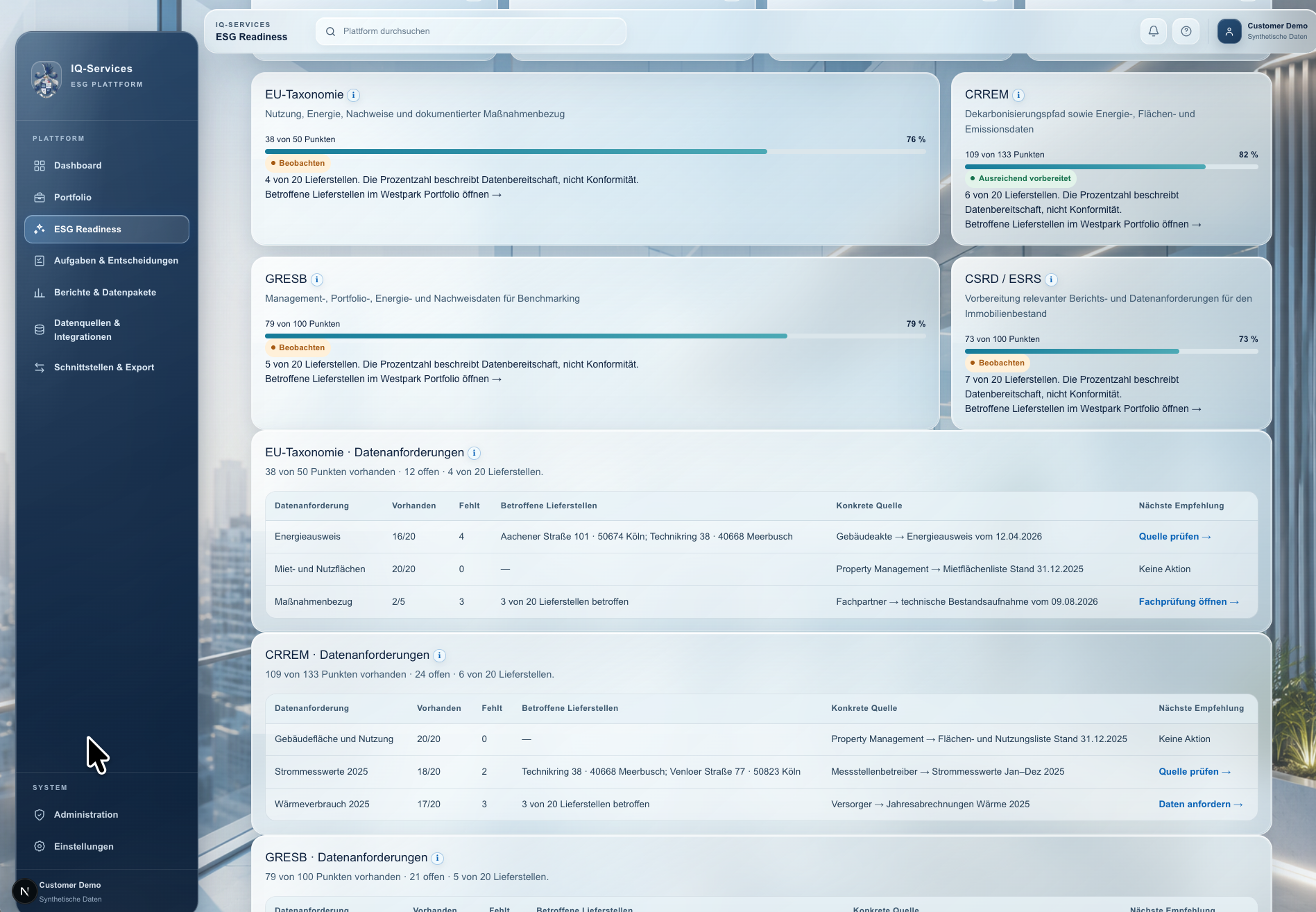 IQ-Portal ESG Readiness